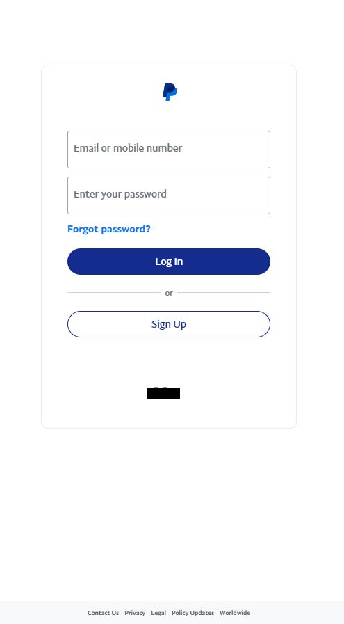 Logging into the PayPal app. Source: PayPal
- The Coinomist